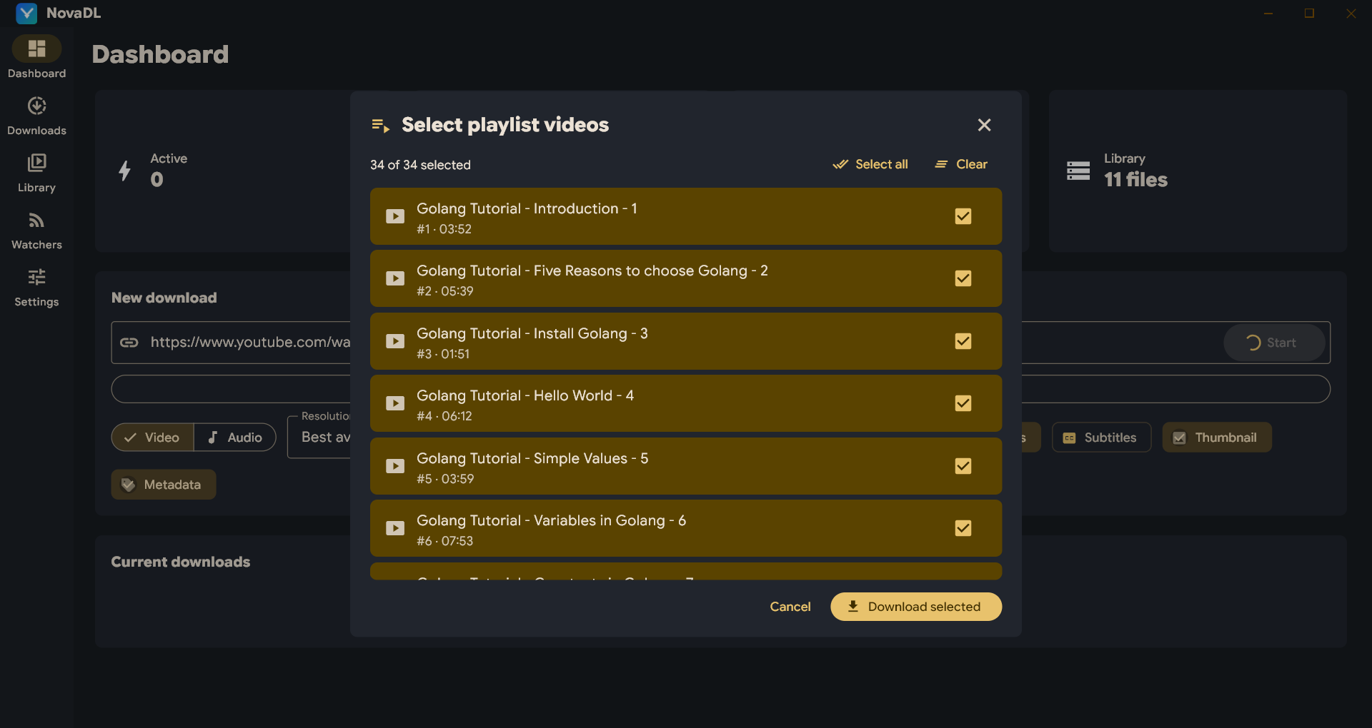 Playlist Selector